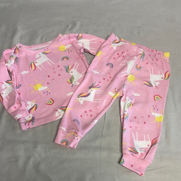 Bundles - Whimsical Pink Unicorn Pajama Set - Picture 1 of 4